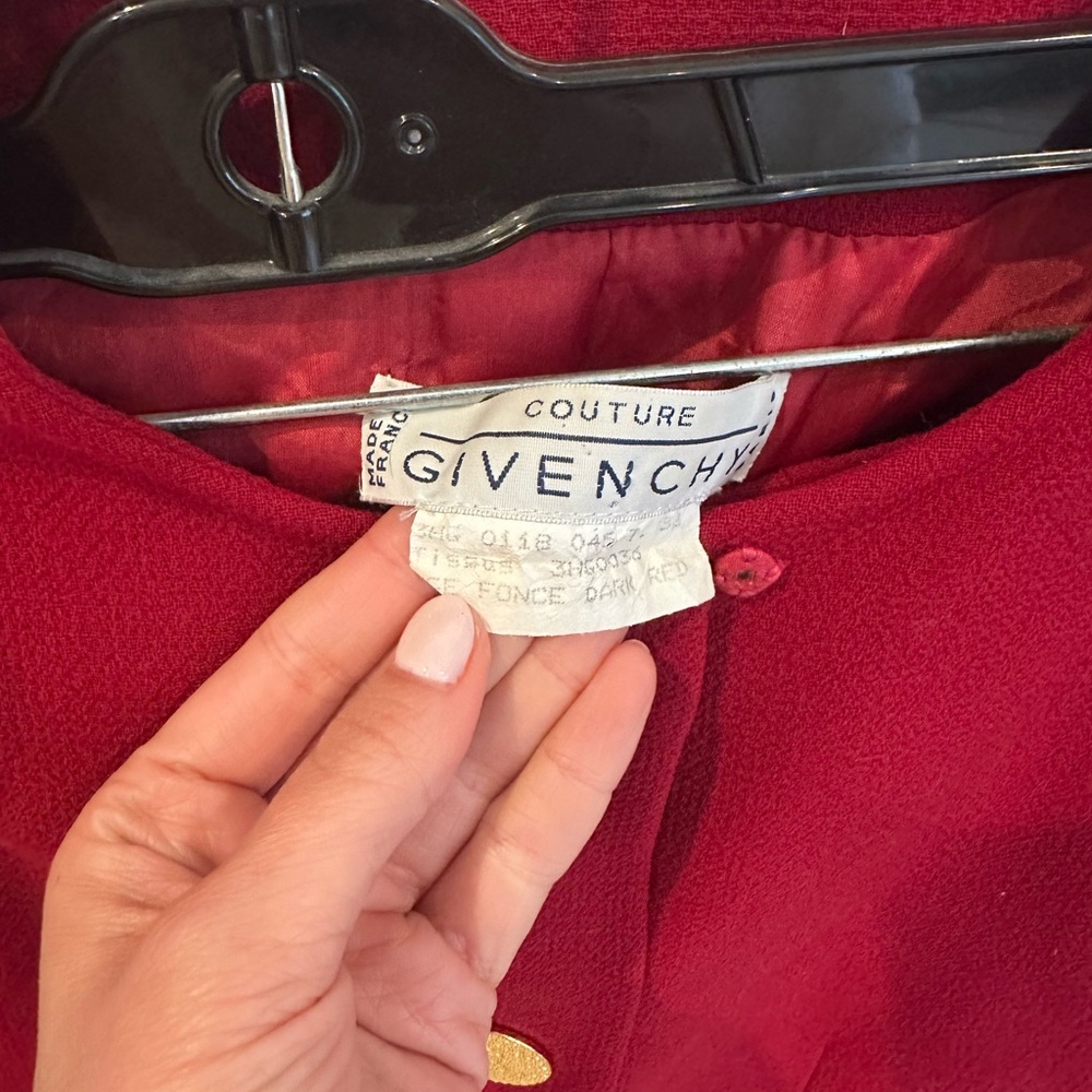 Givenchy red suit